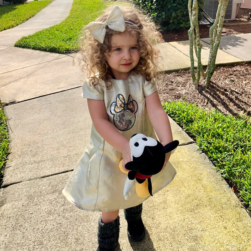 Disney Minnie Mouse Gold Dress